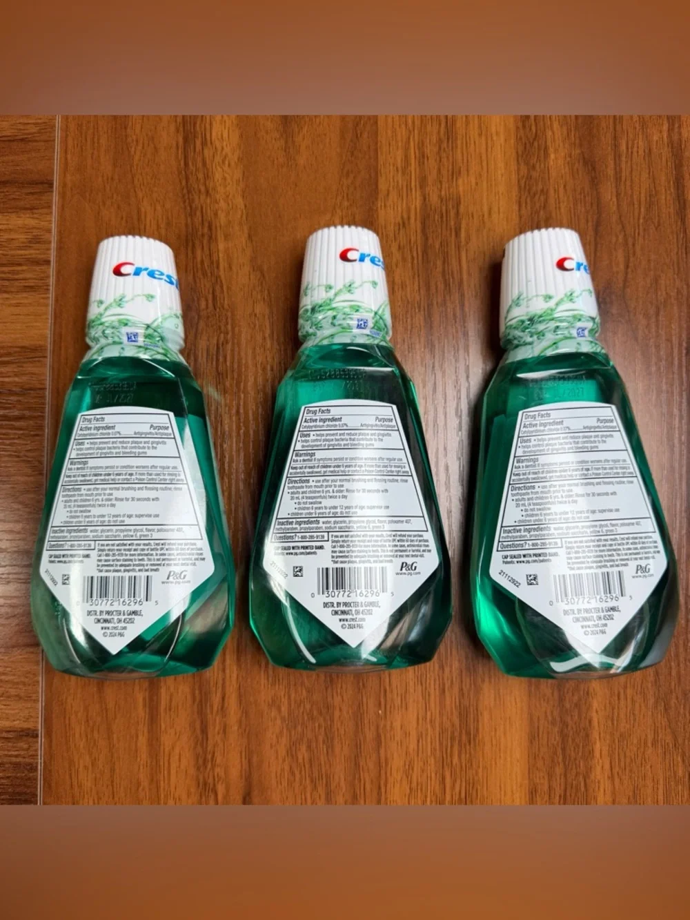 Crest Scope Mouthwash Pack of 3 Alcohol‎ Free Original 8.4oz